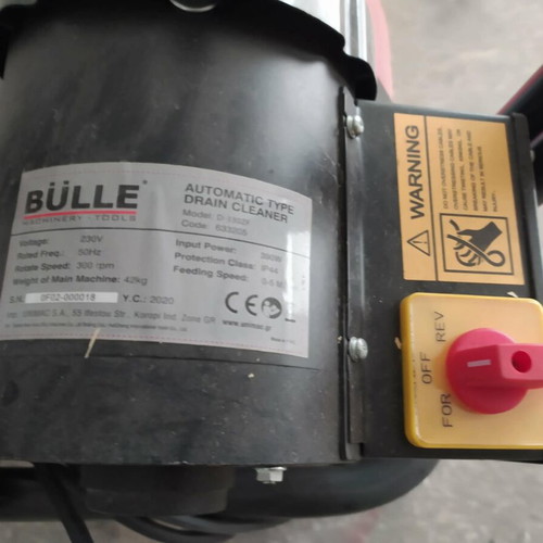 Drain cleaning machine used once