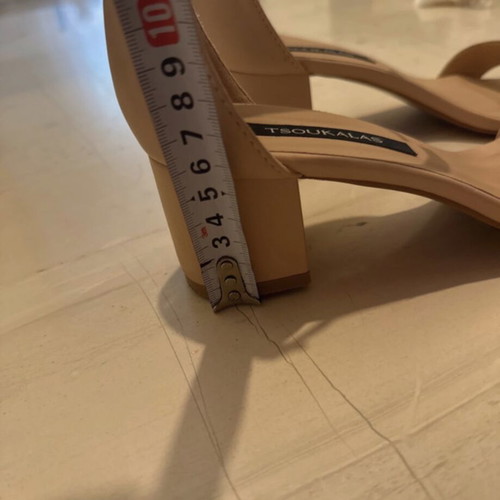 Tsoukalas Shoes beige sandals size 37 like new