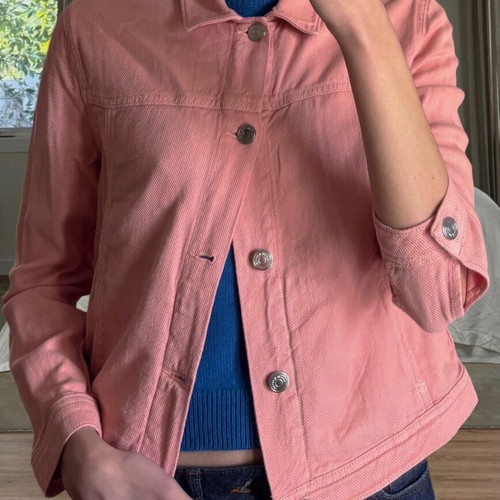 Pink denim jacket Samsoe & Samsoe new, organic cotton