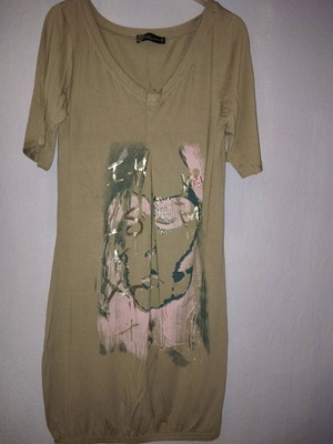 Anel blouse dress size Small like new, beige