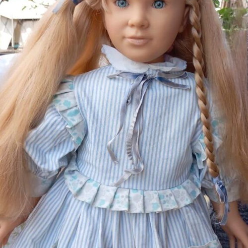 Furga Italian Doll 76cm like new with original outfit and blue eyes