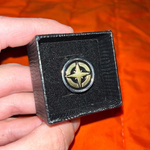 Handmade Silver925 Compass Ring 20mm new