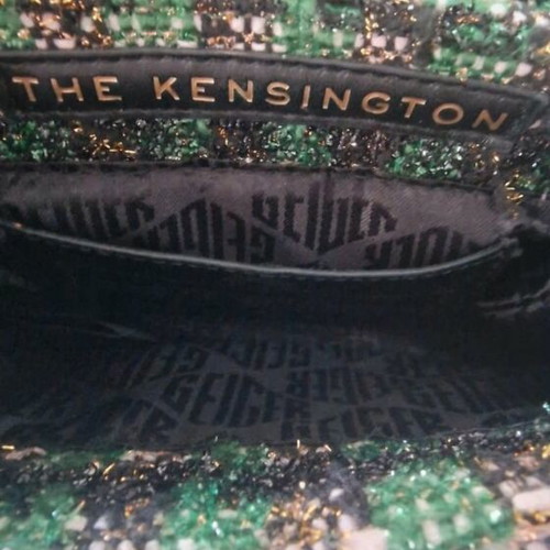 Women's shoulder bag like new, black and green