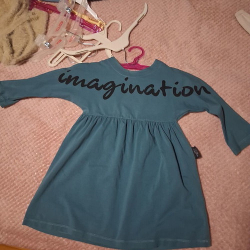 Noi Voi cotton dress for 4 years like new, black and green