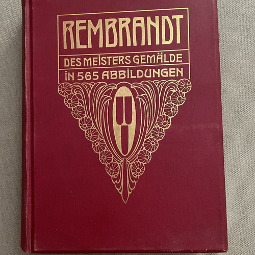 Rembrandt art book with 565 illustrations, German edition