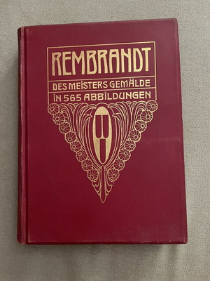 Rembrandt art book with 565 illustrations, German edition