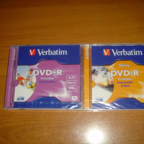 Verbatim printable DVD set of 2, new