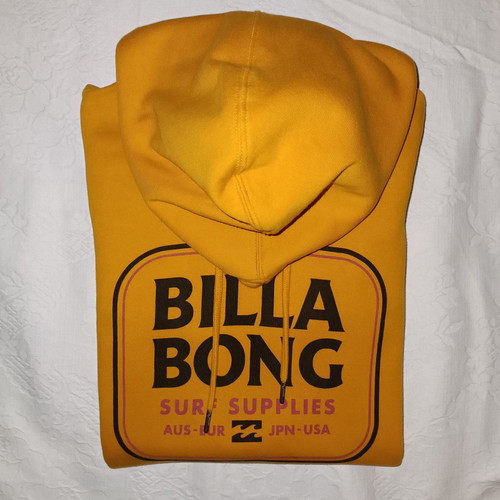 Billabong hoodie orange used, size S