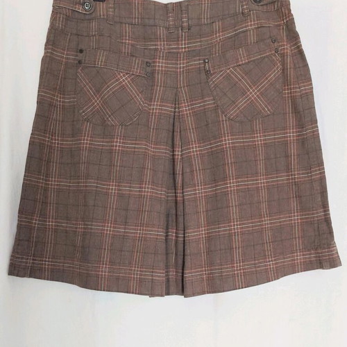 Mexx Fashion midi denim skirt in check pattern like new