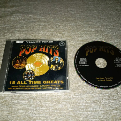 Pop Hits Volume Three CD like new, 18 all time greats