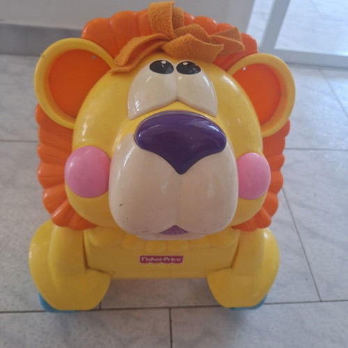 Fisher Price Walker & Ride-On Lion toy used with lights and sounds