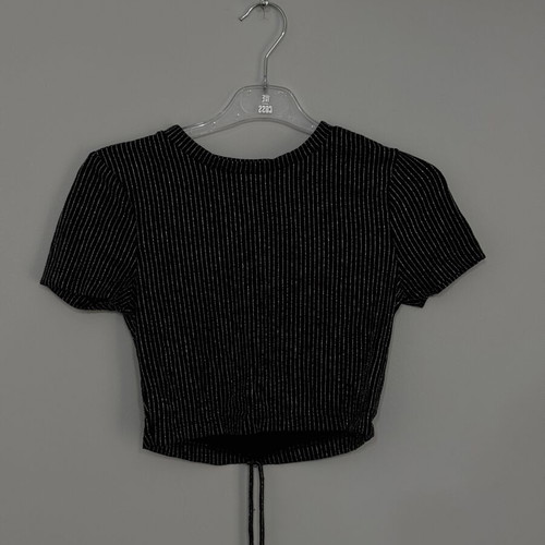 Crop top with shimmer size S like new, black