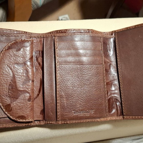 Timberland leather wallet new brown