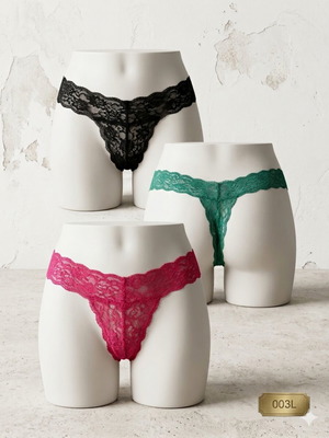 Women's underwear set 3 pieces size large multicolor new