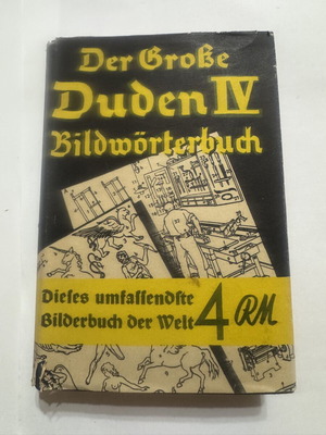Der Grosse Duden IV Bildwörterbuch German illustrated dictionary 1938