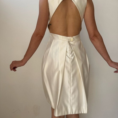 Cocktail dress white, like new, size S