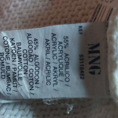 Mango long knit cardigan, off-white, size EUR XL (USA L)