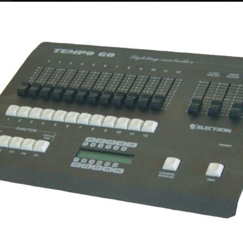 Electron Tempo 60 lighting console used, 60 channels, dmx 512
