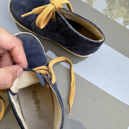 Falcotto Naturino Kids Suede Leather Boots Size EU25 Like New Blue