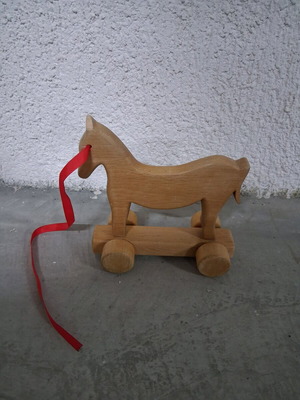 Ξύλινο vintage παιδικό παιχνίδι μεταχειρισμένο, μήκους περίπου 20cm