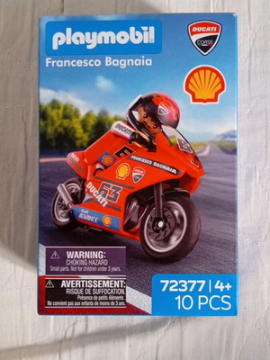 Playmobil Ducati Shell Francesco Bagnaia set 72377