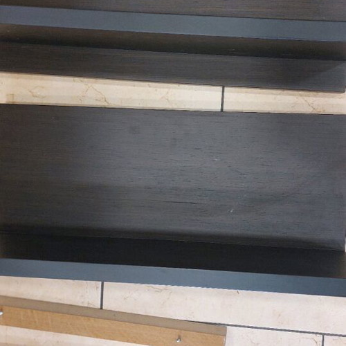 Minimalist Wenge wall shelves set like new, 2 pcs, premium sturdy build