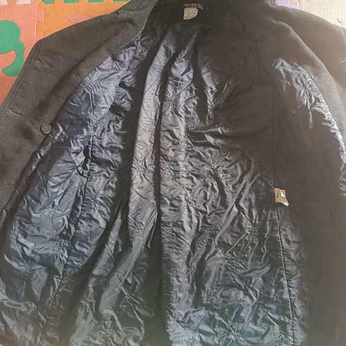Diesel medium coat like new, black