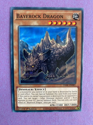 Bayerock Dragon Yu-Gi-Oh Card like new