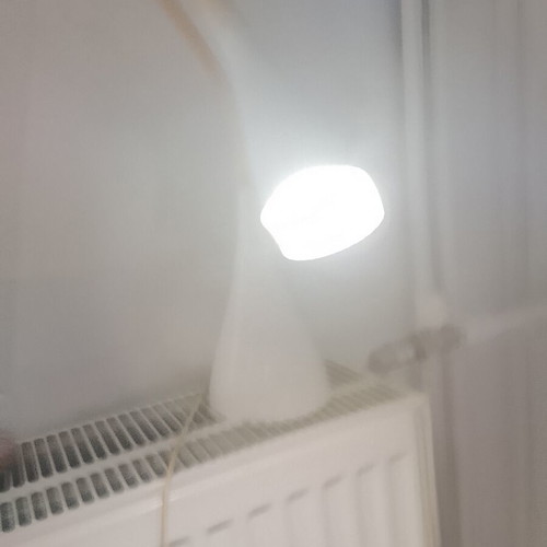 Led touch desk lamp with flexible neck, modern design