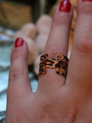 Ring leopard print new