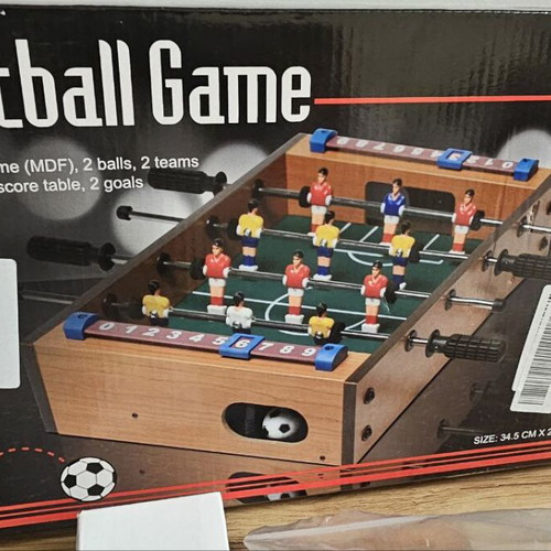 Mini wooden table football game new with 2 balls