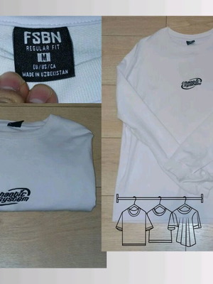 White men's blouse like new, size M