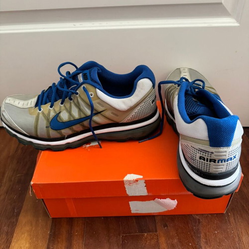 Nike Air Max Plus 2009 sneakers used, grey and royal blue, size 47.5