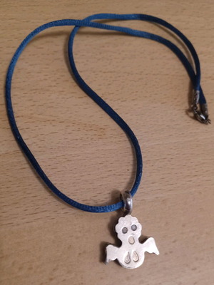 Silver Ghost Pendant 9.25 used