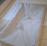 Cat hammock with suction cup for window