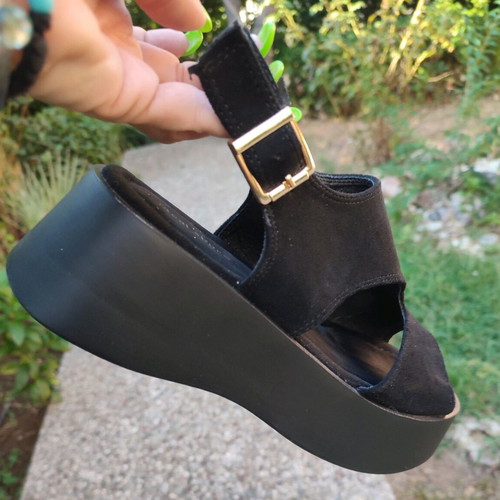 Alta Moda Platforms n39 new black suede