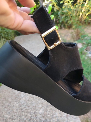 Alta Moda Platforms n39 new black suede