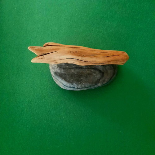 Pebble and wood artwork new, Naxian Summertime 2024 series