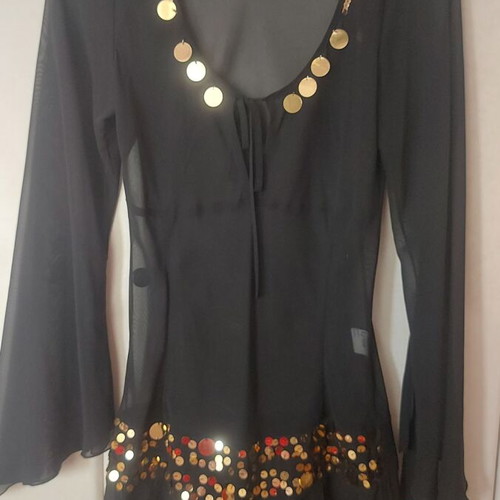 Lynne blouse transparent black like new, size S