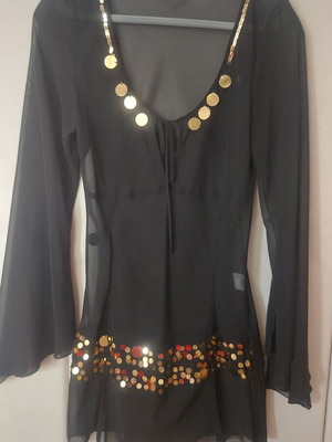 Lynne blouse transparent black like new, size S