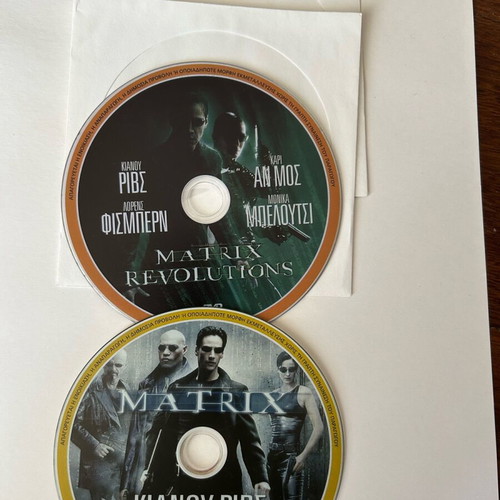 2DVD Matrix and Matrix Revolution like new