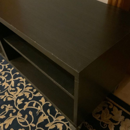 IKEA black wooden TV furniture used