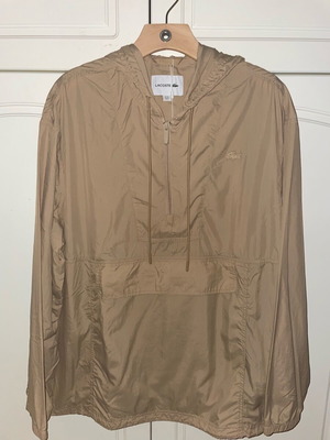 Lacoste jacket new, ultra thin waterproof windbreaker beige
