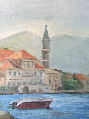 Πίνακας τοπίου λάδι σε καμβά πρωτότυπο 30x40