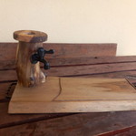 Alcohol dispenser handmade from walnut wood new