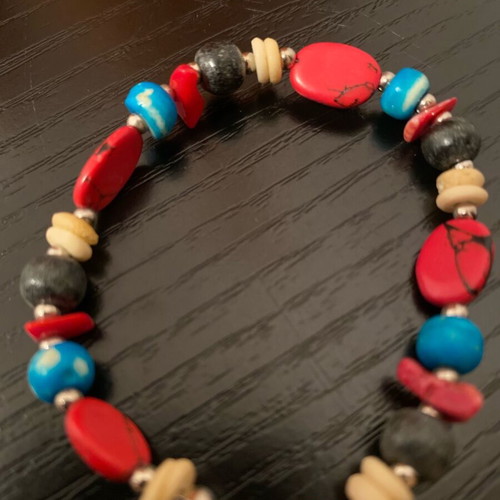 Handmade bracelet from semi-precious stones like new