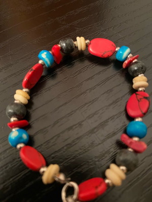 Handmade bracelet from semi-precious stones like new
