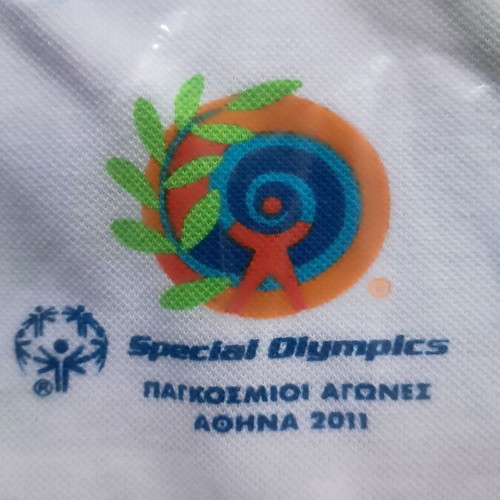 Special Olympics Athens 2011 volunteer shirt and jacket new with pouch