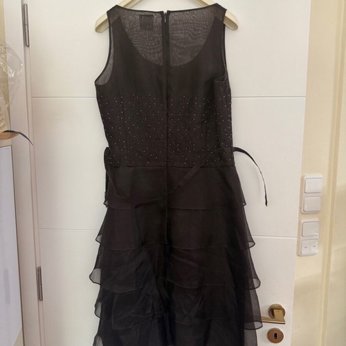 Feraud FR 42 Tulle Dress with Matching Bag like new, black