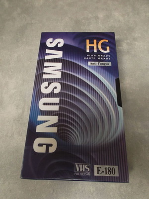 Βιντεοκασέτα Samsung HG 180 καινούργια, τρεις ώρες εγγραφής
